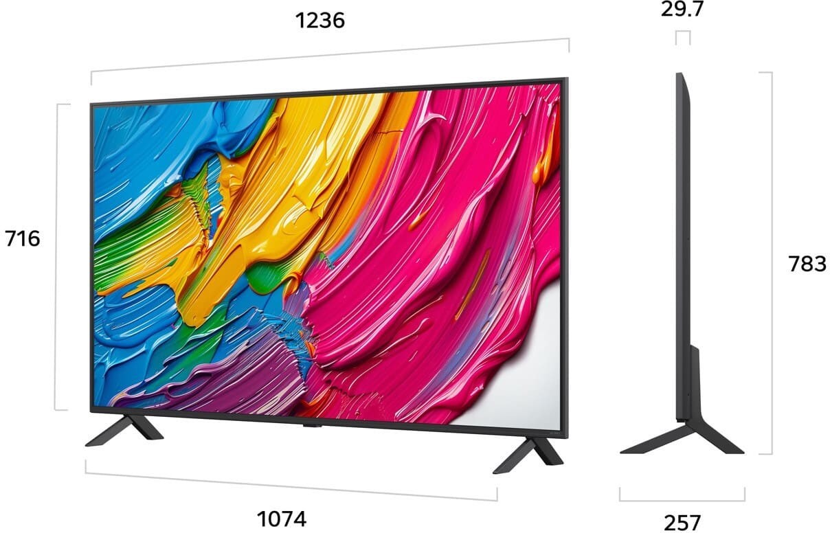 Telewizor LG 55QNED80A6A QNED 55 Cali (140 cm), 4K UHD, HDR, WebOS 25 - obrazek 2