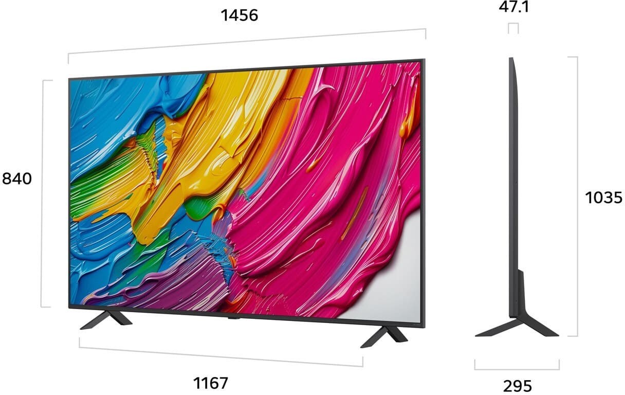 Telewizor LG 65QNED80A6A QNED 65 Cali (165 cm), 4K UHD, HDR, WebOS 25 - obrazek 2